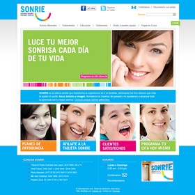 Clinicas Sonrie: Web site design for clinicasonrie.com
