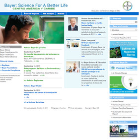 Bayer CA: Desarrollo de sitio web Bayer-ca.com