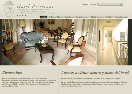 Hotel Bresciani: Diseño y desarrollo de sitio web