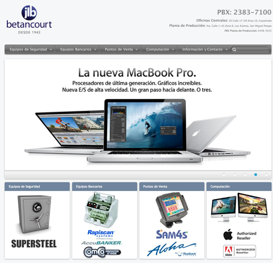 JL Betancourt: Diseño y desarrollo de sitio web