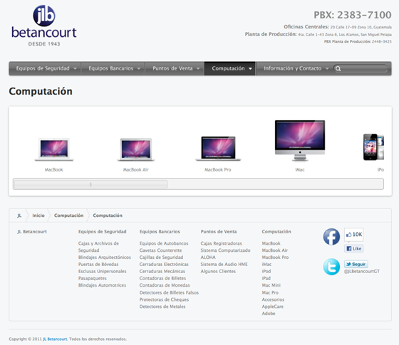JL Betancourt: Diseño y desarrollo de sitio web