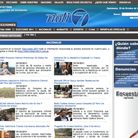 Noti 7: Desarrollo de sitio para noti7.com.gt